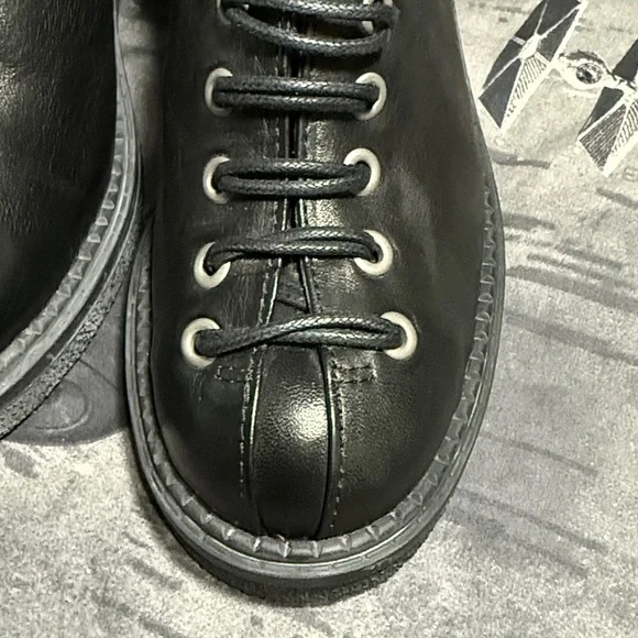 JOHN FLUVOG SLACKER VAGABOND LACE UP CORSET TOE MID CALF BOOTS SZ 8 LIKE NEW - Picture 12 of 16